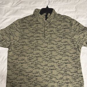 adidas Olive and Black Men's Polo Shirt